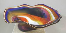 Kela's Online glass gallery - glass bowls, paper weights, fish, sculptures, and much more. :  glass bowl glass paper weight art glass