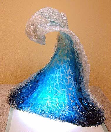 Art Glass sculpture by Desomma and Blaker from Kela's...a glass gallery on Kauai from glass-art.com