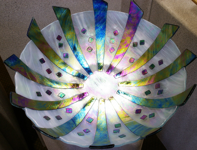 Art Glass Folded Vase from Kela's...a glass gallery on Kauai